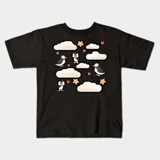 Cute puffin pattern Kids T-Shirt